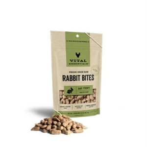 VitalEssentials VE Dog Rabbit Snacks Air-Dried Teething Snacks