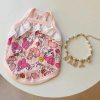 Pet cartoon print sling clothes summer cool anti-hair loss clothes Melody sling