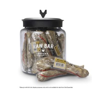 VitalEssentials VE Raw Bar Dog Teething Snacks Duck Neck Air-dried Snacks, 1 piece