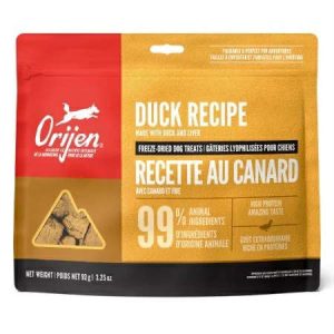 ORIJEN Crave Freeze-dried Snacks for Dogs No Additives Delicious and Not Fat-Gaining Duck Flavor
