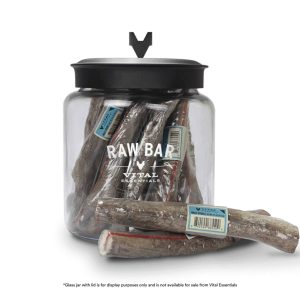 VitalEssentials VE Raw Bar Dog Teething Snack Beef Bone Stick Air-Dried Snack, 1 piece