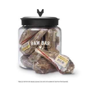 VitalEssentials VE Raw Bar Dog Teething Snacks Duck Brain Air-dried Snacks, 1 piece