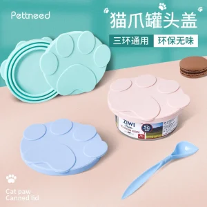 Cat canned food accessories can opener spoon silicone texture