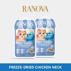 Ranova Chicken Neck Freeze-Dried Dog & Cat Treats, 48g