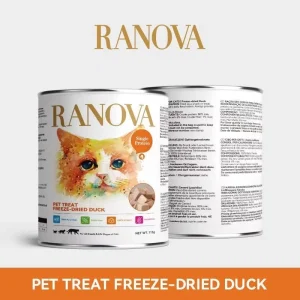 Ranova Duck Breast Freeze-Dried Dog & Cat Treats, 115g can