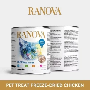 Ranova Chicken Breast Freeze-Dried Dog & Cat Treats, 140g can