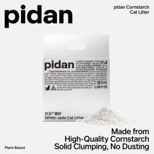 Pidan Cat Litter White-Jade (Corn Starch) Cat Litter, 4 bags per box