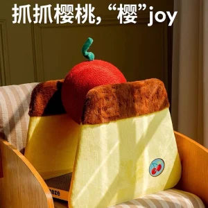 ZEZE Cherry Pudding Cat Scratching Ball Cat Scratching Board