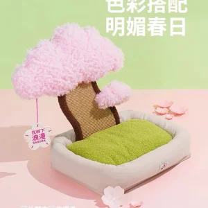 ZEZE Sakura Cat Scratching Bed Cat Bed Cat Scratching Board