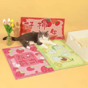 Tinypet cat litter mat is non-slip and dirt-resistant multi-purpose placemat