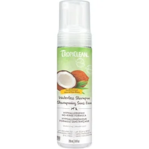 Tropiclean Kitten Dog and Cat No-Rinse Shampoo Hypoallergenic Low Irritation Mild No-Rinse Shampoo