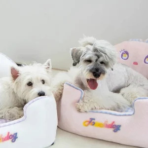 TOUCHDOG Rabbit Robot Square Bed Cat Bed Small Dog Bed