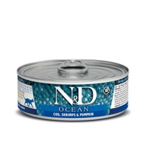 Farmina N&D Ocean Adult Feline Wet Food - Cod, Shrimp & Pumpkin 2.8oz