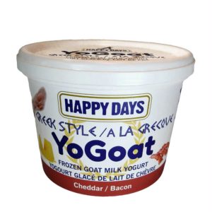 Happy days - yogoat goat milk yogurt cheddar/bacon frozen food (only deliver to GTA)