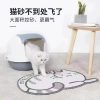 ZEZE Cat Shaped Litter Mat Placemat