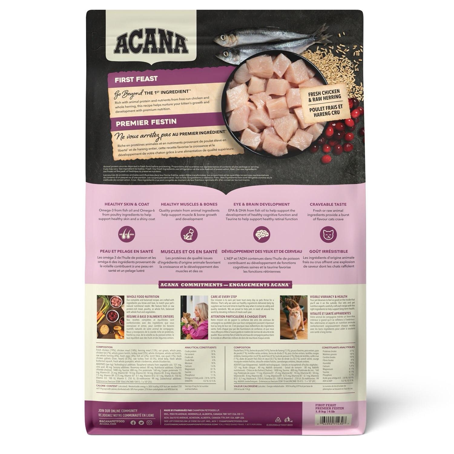 ACANA First Feast Kitten Cat Food 2 img 2488