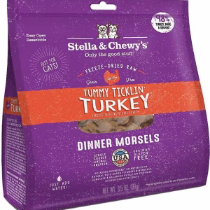 Stella & Chewy's Tummy Ticklin' Turkey Dinner Morsels Freeze-Dried Raw Cat Food