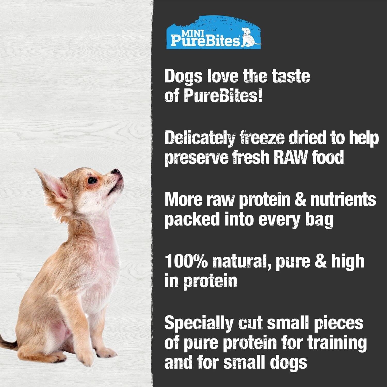 PureBites Mini Trainers Lamb Liver Dog Treats 5 img 2837
